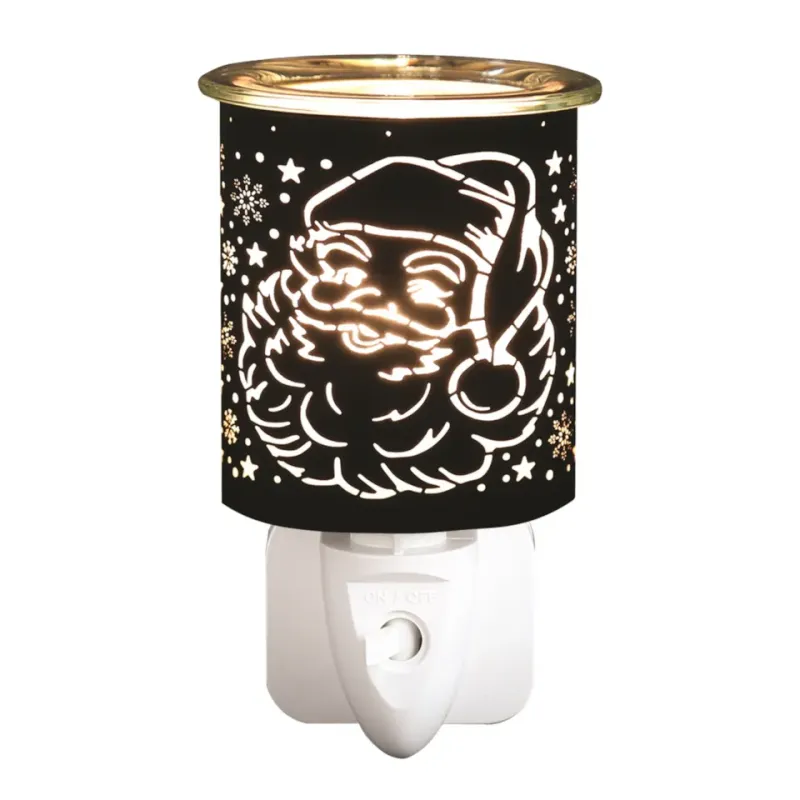 Santa Face Plug Wax Melter Brushed Nickel