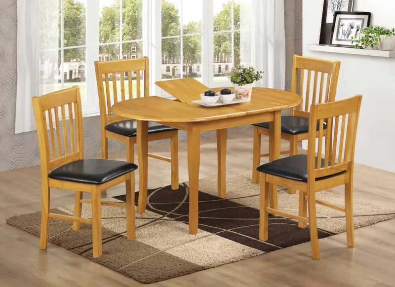 Shannon Extending Table and 4 Chairs Adjust