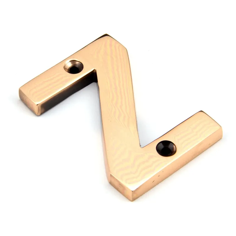 Shiny Bronze Letter Z | From Anvil