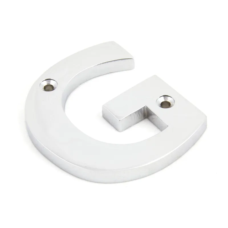 Shiny Chrome Letter G | From Anvil