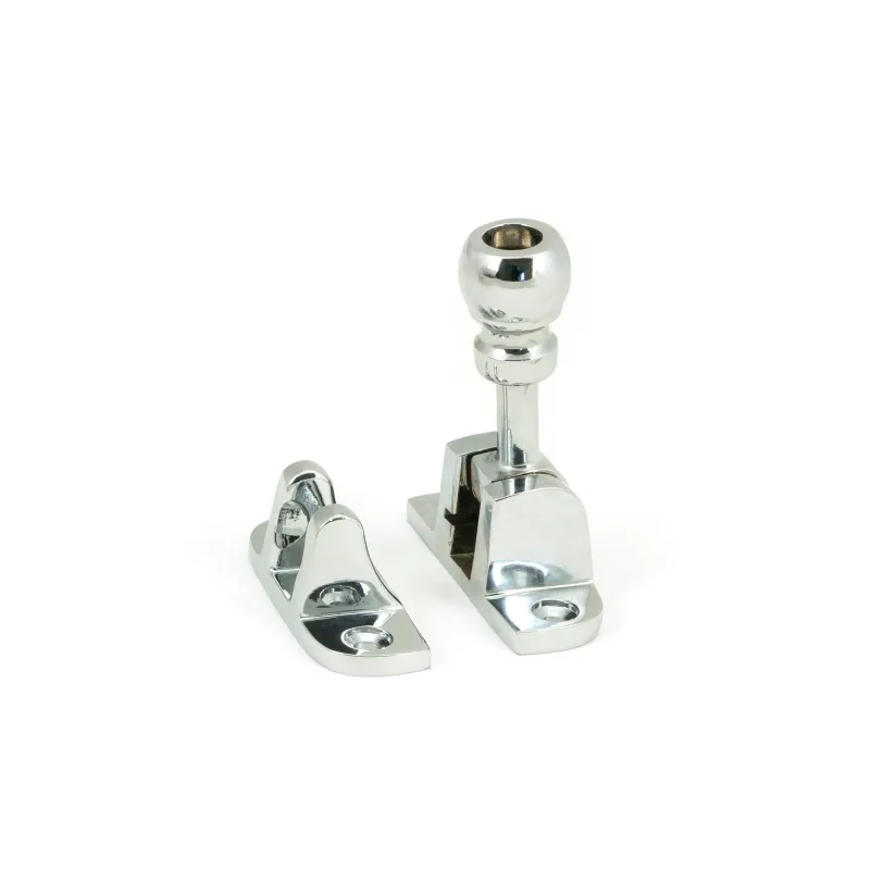 Shiny Chrome Mushroom Brighton Fastener (Radiused) | From Anvil