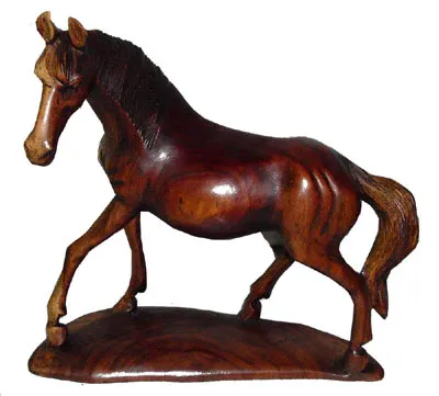 Sizable Horse wood carving Industrial Design