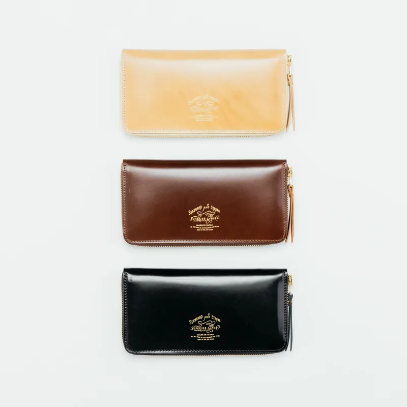 SL0191 cordovan zip generous wallet Quick-Release