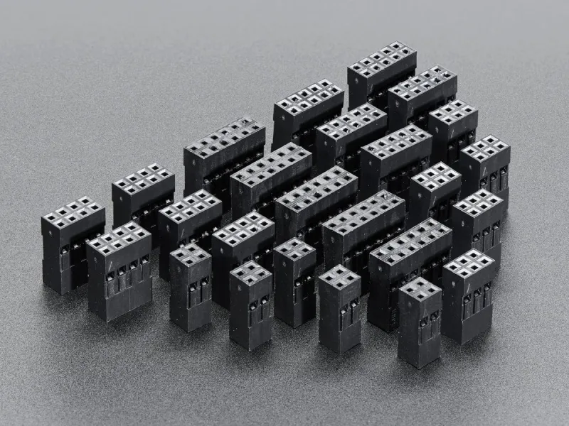 Small Two-part Row Wire Housing Pack DIY Jumper Cables