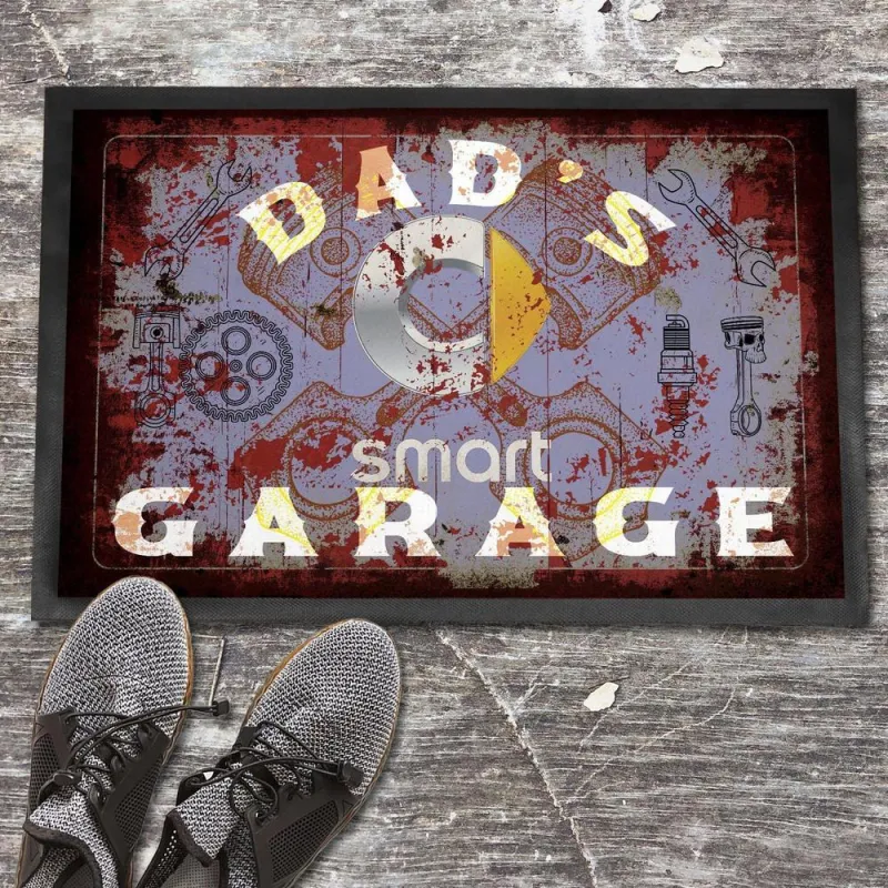 Smart Dads Garage Old-style Doormat