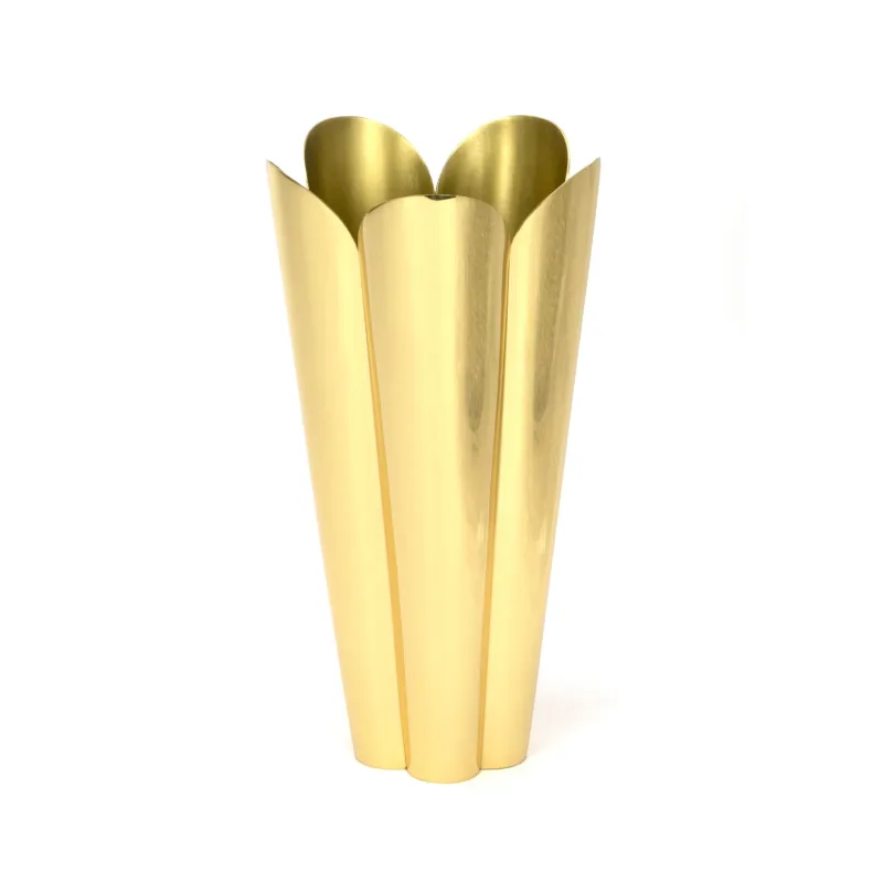 Smooth Warm alloy Flora Vase | From Anvil