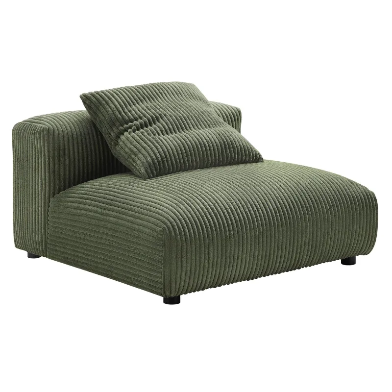 Solace Configurable Corduroy Upholstered Armless Chair Modway