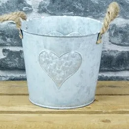 Spelter Heart Bucket