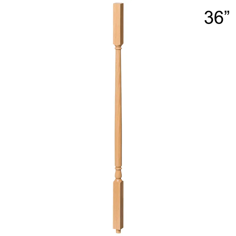 36" Square Top Wood Baluster 5141