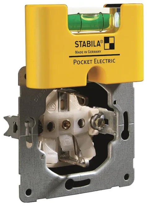 Stabila Mini-Wasserwaage 17775 Pocket Electric mit Magnet
