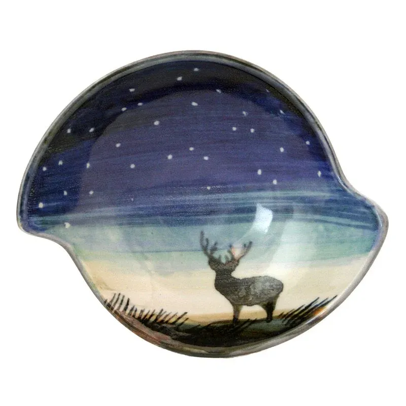 Stag at Night Quaich