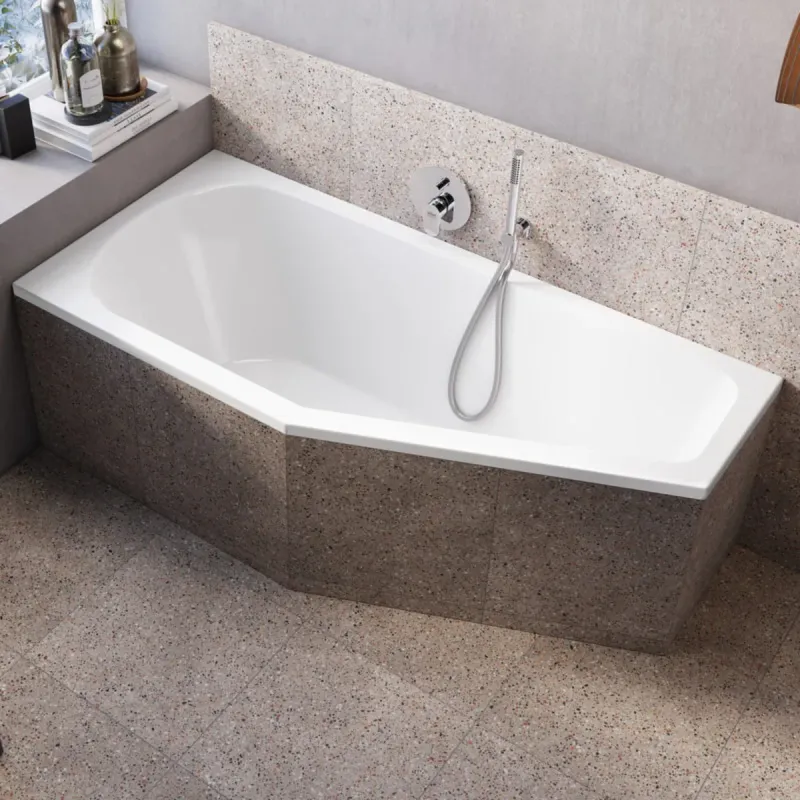 Steinkamp Baignoire gain de put Life 170 x 75 cm, droite, blanc