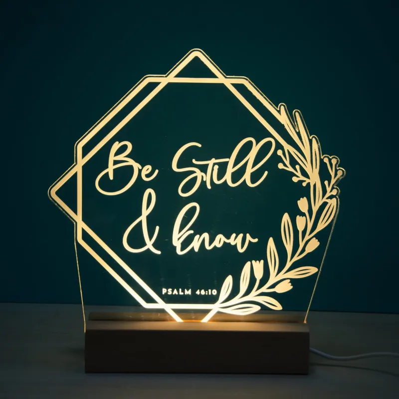 Be still and Know Psalm 46:10 night airy