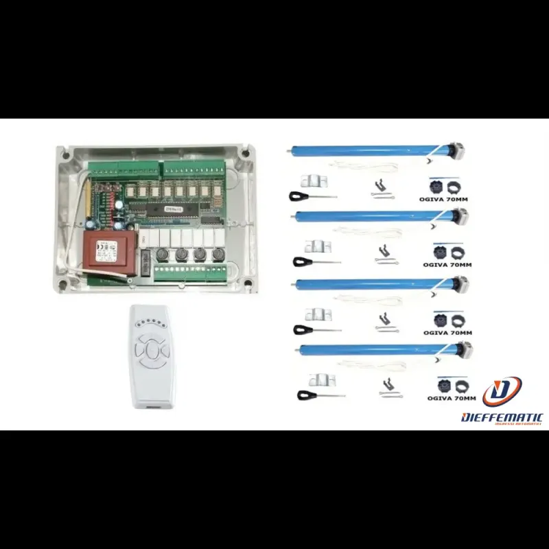 Stud Finder Kit 4 Motori Tubolari 50Nm Con Manovra + Centrale E Tlc Per Tende Da Sole 230V