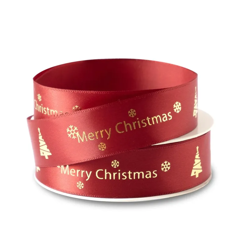 Stud Finder Nastro Doppio Raso Merry Chritmas