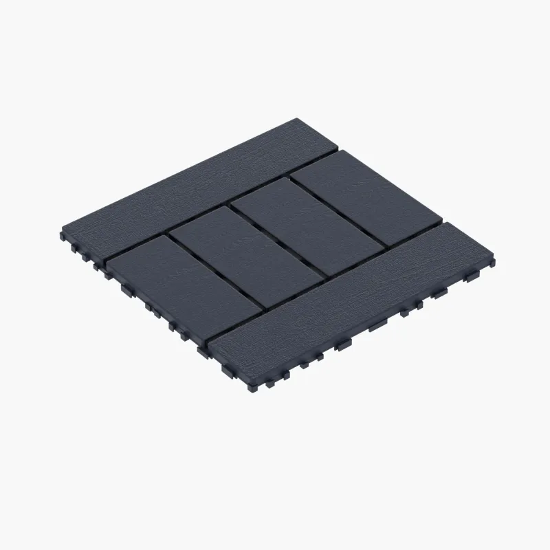 H Style Diy Module Interlocking Patio Deck Tiles Vibration Reduction