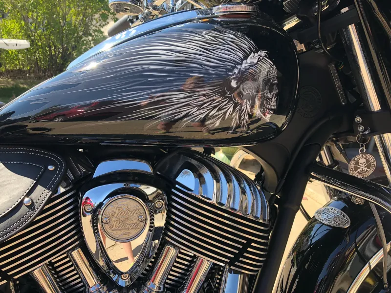 SWB-729-Indian Thunderstroke- Shiny metal