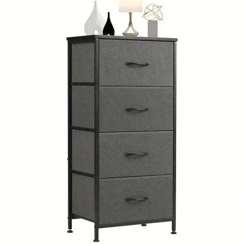 Sweetcrispy Towering 4-Drawer Dresser Fabric Storage Tower