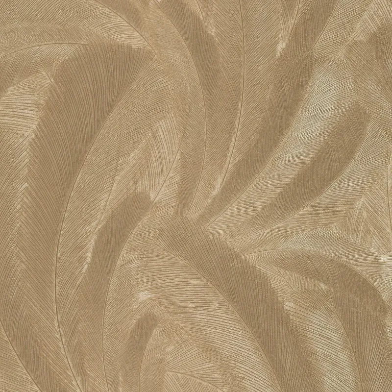 Tactile Fern Wallpaper Gold