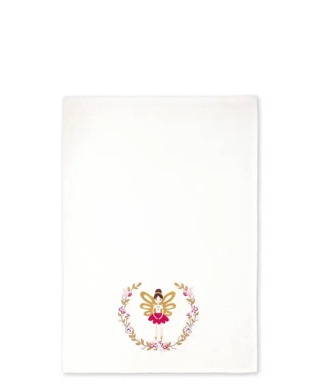 Tea towel w emb Cindarella snow DIY Projects