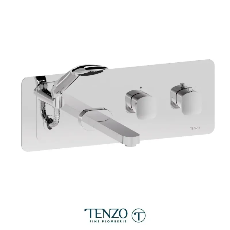Tenzo Delano Wall Secure Tub Filler Retractable Hose