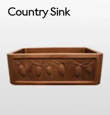 Terra cotta Country Sink