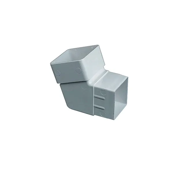 Titan Square Downpipe Offset 112deg Jet-black