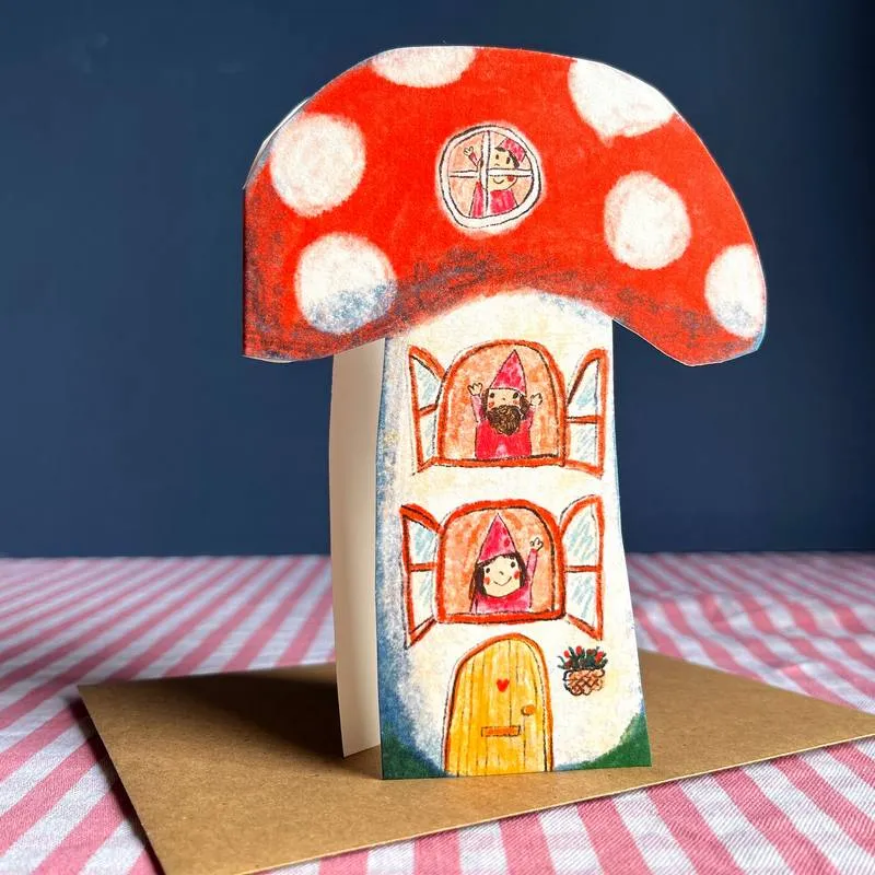 Toadstool Dream Home Cut-out Card Compatible DeWALT Batteries