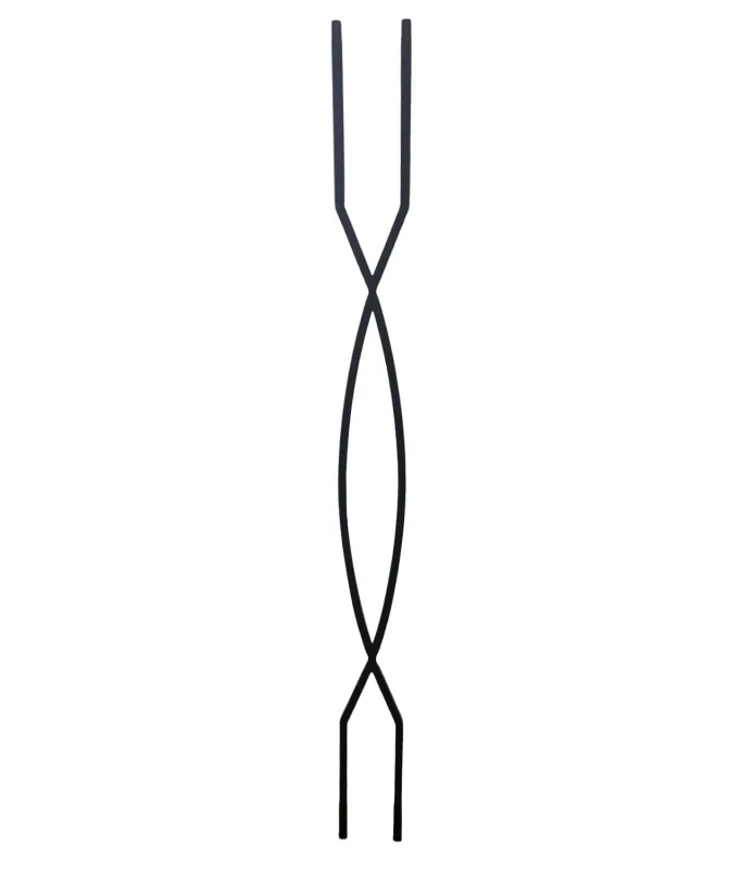Today's SQUARE Crossed Arch Iron Baluster - ½" x 44" - 9095CS