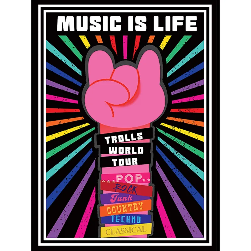 Trolls World Tour (Life Is Music) 30X40cm