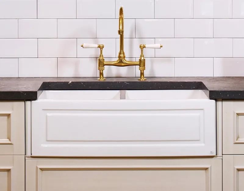 Twin French Farmhouse Sink - 833 x 500 x 250mm