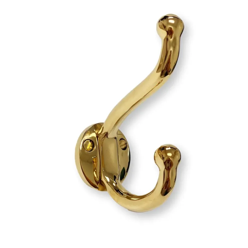 Unlacquered Warm alloy "Heritage" Wall Coat Hook 3-Year Service Plan