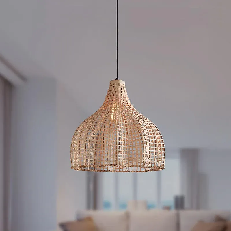 Unrefined Cane Hanging Lamp