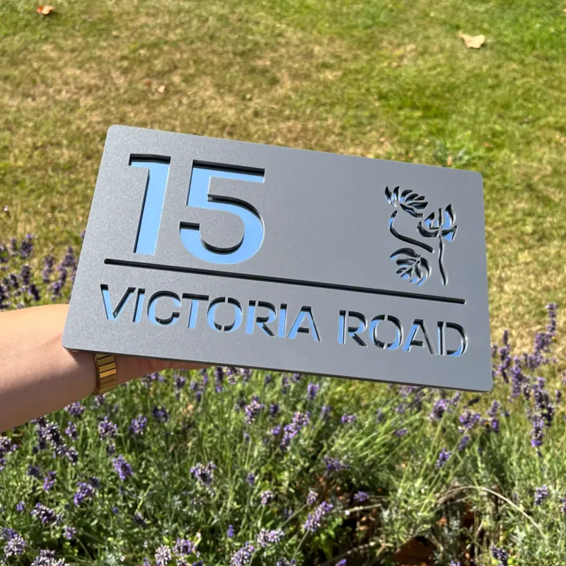 Up-to-date Floral House Sign