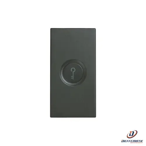 Urmet Copritasto Illuminabile Simbolo "Chiave", 1 Modulo, Nea, Antracite 10365