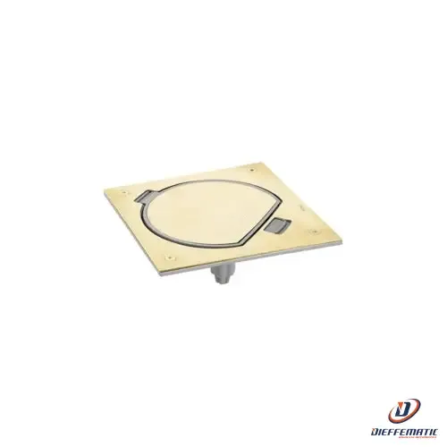 Urmet Portameccanismo Chiusura Manuale, 1 Schuko, K45, Ottone 12066/23.Ot Nuovo