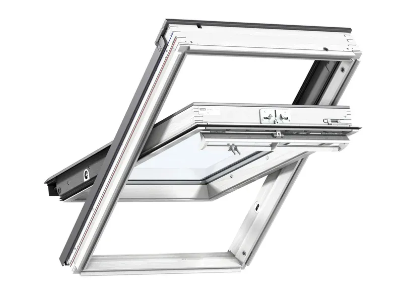 Velux Chalk Painted Centre Pivot SK06 Roof Window - 114X118Cm