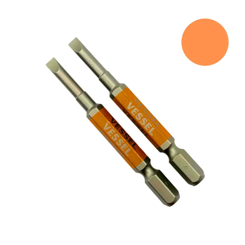 Vessel -4 flathead bits.Slotted 4 x 65 2PC gs16pl40