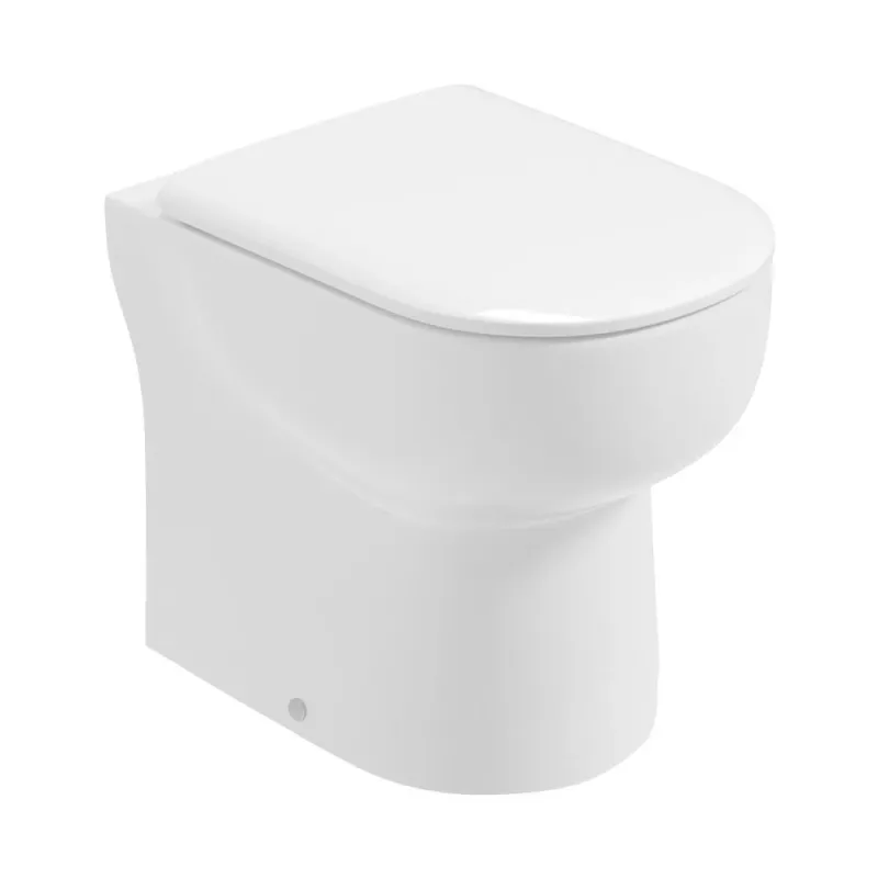 VIA Rimless Comfort Height Back To Wall WC & Sequence Supple Close Seat