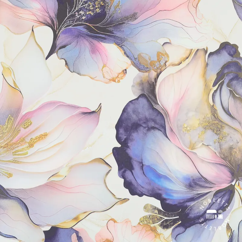 Vibrant Elysian Blossom Wallpaper - Enchanted Hues (Discontinued)