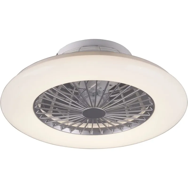 Visby Ventilatore E Plafoniera Led Con Effetto Cielo Stellato Con Telecomando Multifunzione Regolazione Intensita' Diam.60cm