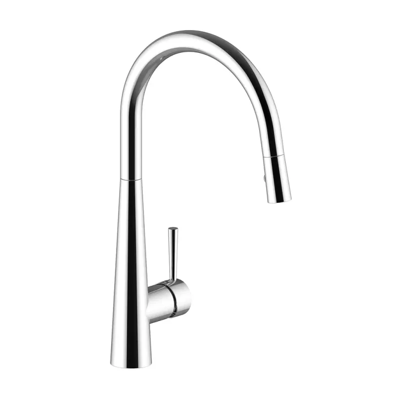 Vogt Andra Solid Warm alloy Pull-Out Kitchen Faucet Brushed Nickel
