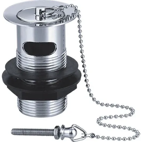 Warm alloy Basin Waste Metal Plug & Chain Chrome