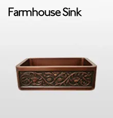 Warm-toned Farmhouse Sink