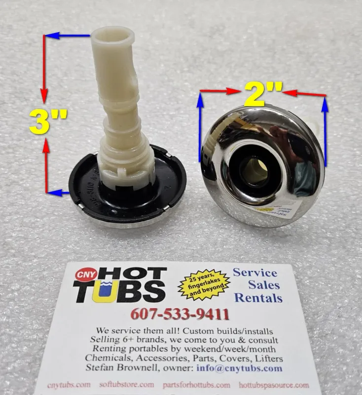 Waterway Cluster Storm thread- jet, SS Fluid face