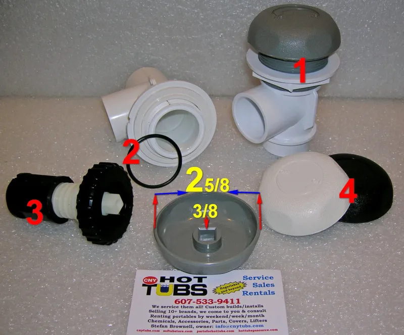 Waterway 1 inch On/Off Valve O-RING (#2 photo) Kit Accessories