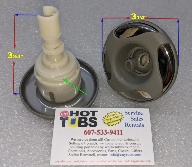 Waterway Thread- Portable Storm jet, twin roto, Shuriken face