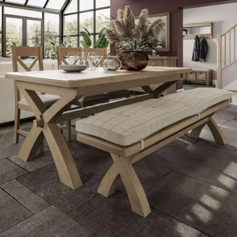 Wessex Smoked Oak 2.0m Fixed Top Dining Table