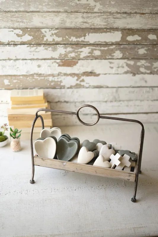 Wood & iron display stand Quick-Release