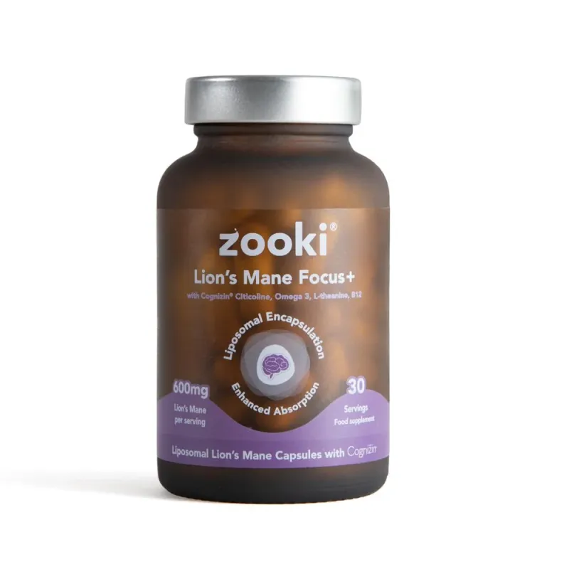 YourZooki | Liposomal Lions Mane Mushroom 600mg | 60 capsule